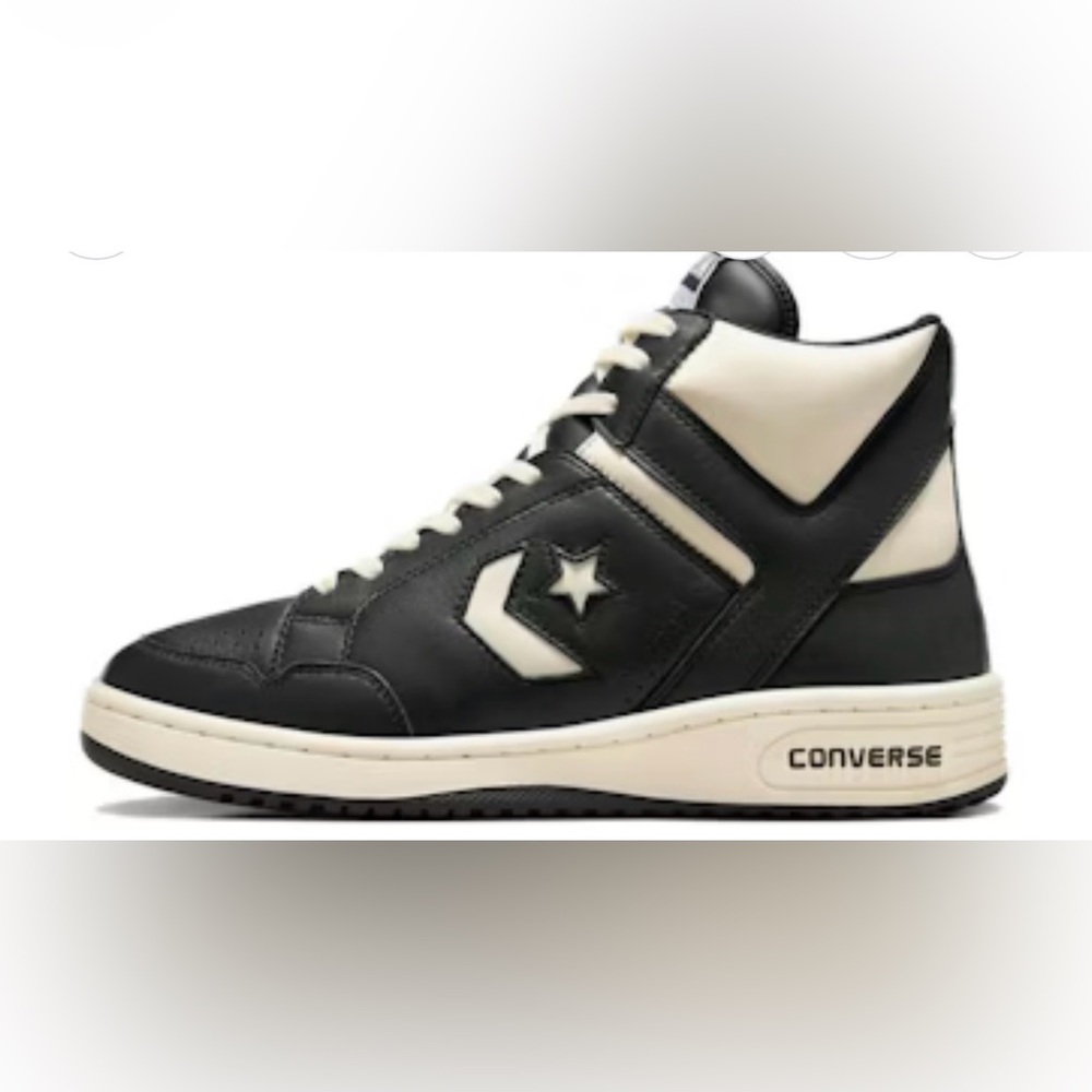 🆕 Converse Weapon High Black Natural Ivory Sneakers Men’s 9.5 / Women’s 11 NIB - Picture 4 of 7